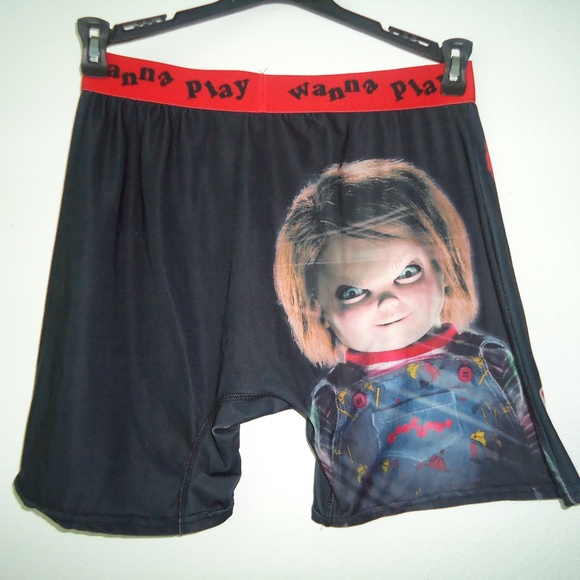 CHUCKY Wanna Play Men's  Play Boxers Underwear Briefs Size-M - Picture 5 of 6
